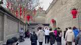 过年西安城墙红灯笼人流游客2高清在线视频素材下载