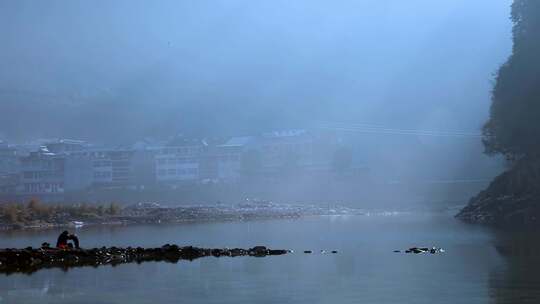 浙江温州永嘉楠溪江晨曦