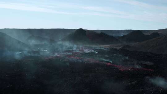 火山，熔岩，冰岛，Fagradalsfj