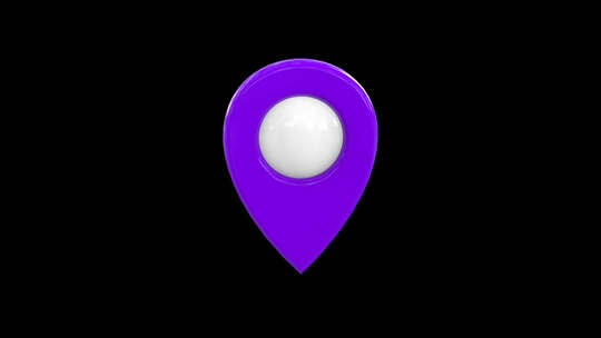 地图位置Pin Alpha Purple