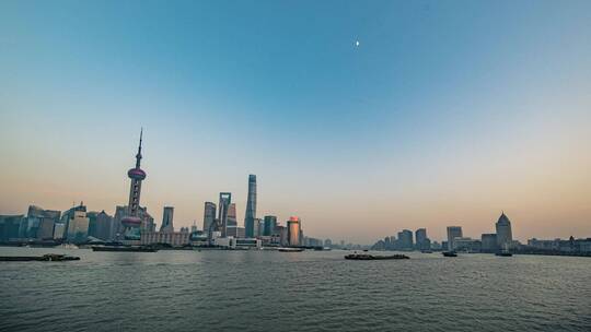 上海外滩日落延时