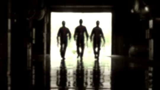 艰苦劳动工人多组合集剪影51劳动节片头