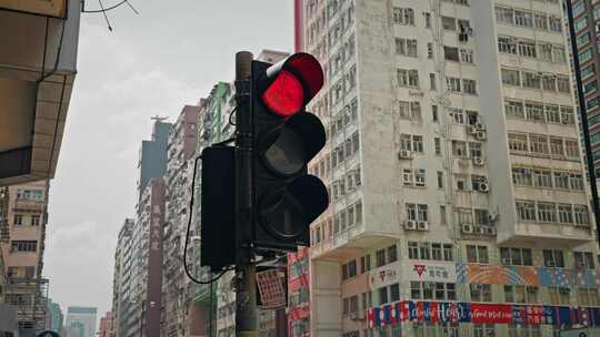 香港街头城市生活街道实拍视频