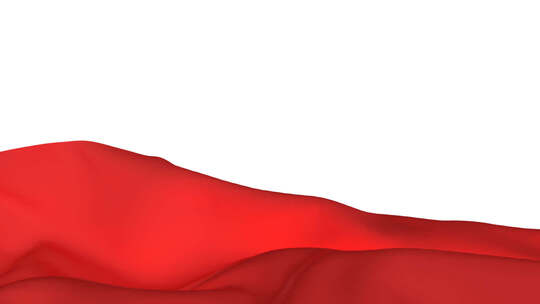 红布红绸动画【透明背景】