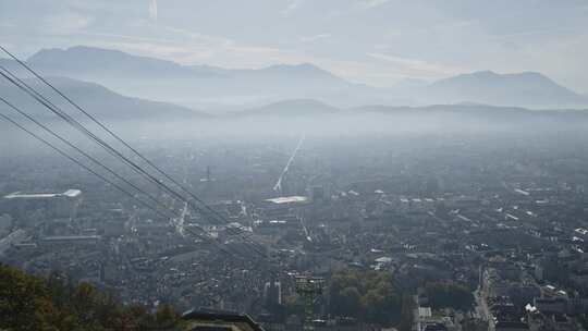 城市，格勒诺布尔，法国，城市景观