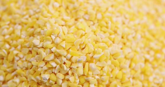 【正版素材】玉米碴近景平拍