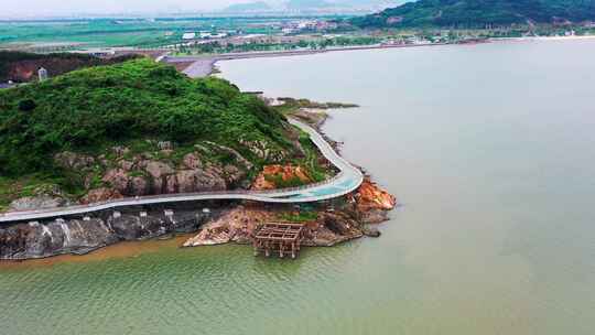 浙江临海头门港白沙湾海滨公园