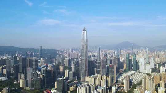 深圳CBD城市高楼航拍