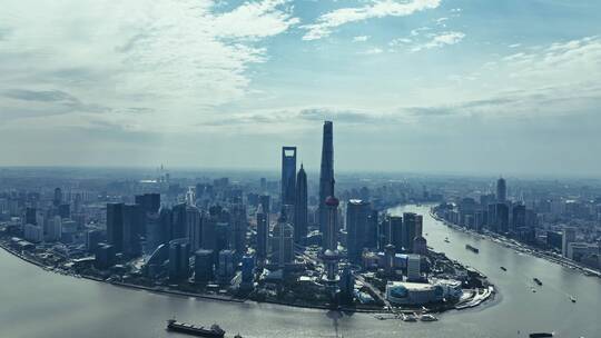 上海城市天际线城市拍风光
