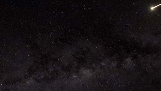 夜空流星与繁星景象