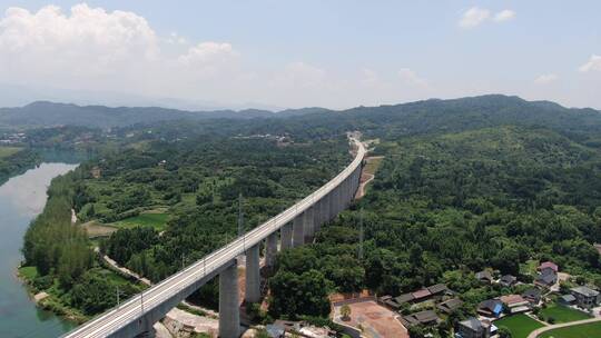 航拍贵阳青岩镇风光