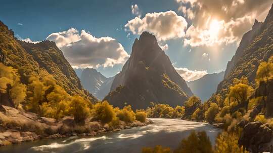 山川河流自然风光美景