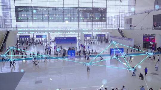 科技城市-智慧城市-物联网-大数据视频素材模板下载