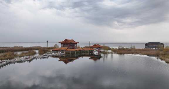 哈素海景区航拍