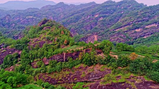 福建南平武夷山航拍