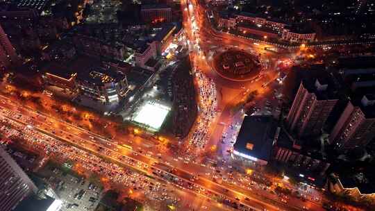 西安城市建筑夜景