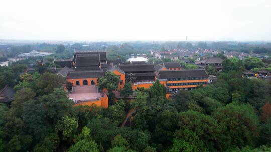 航拍扬州观音山禅寺