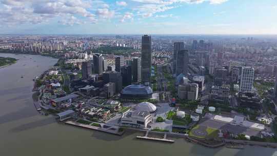 上海徐汇滨江西岸艺术中心CBD航拍