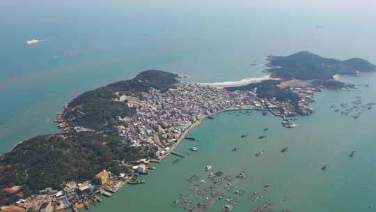 漳州市龙海区港尾镇浯屿岛海钓基地海景航拍