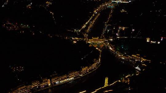 湘西凤凰古城夜景