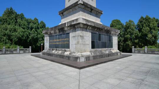 广西陆川县公园人民英雄纪念碑视频素材模板下载