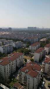 上海住宅小区鸟瞰全景