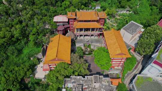 航拍厦门碧山岩寺景观合集