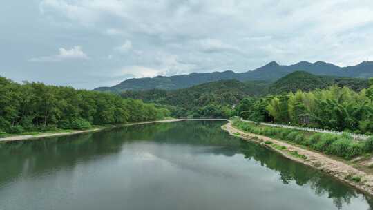 航拍福建宁德霍童古镇风光