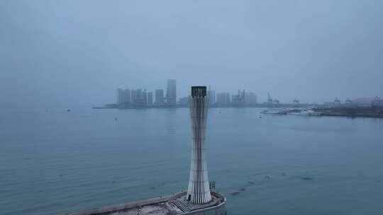 海南秀英区新海港码头航拍