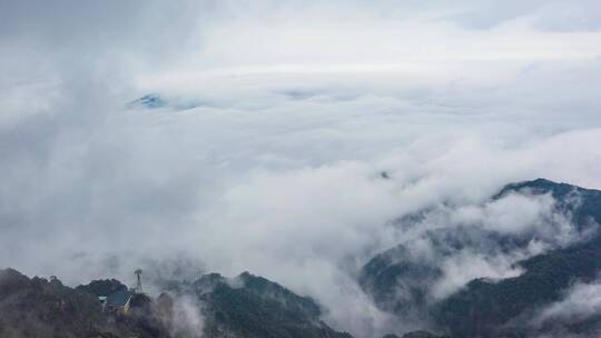 航拍三清山云海