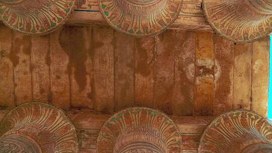 拉美西斯二世神庙的石柱视频素材模板下载