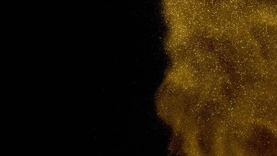 金色粉末多彩粒子颗粒光斑闪烁