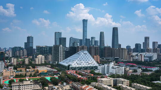 中国首都北京国贸CBD侨福芳草地延时