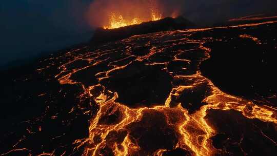 熔岩、火山、Fpv、无人机