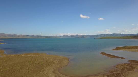 青海省果洛藏族自治州玛多县鄂陵湖航拍4K