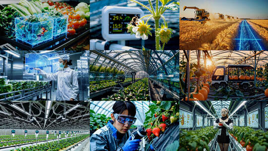 未来农业 现代农业 智慧农业乡村振兴AI农业高清在线视频素材下载