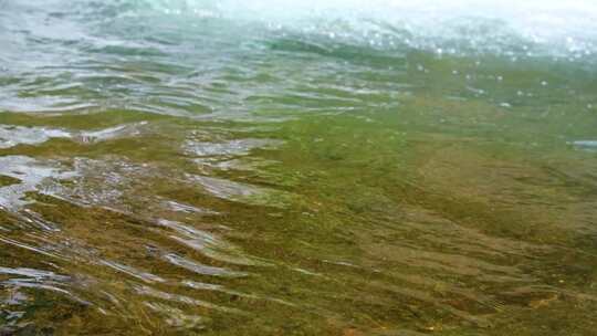 河边流水河流河水小溪山泉泉水流体液体水流