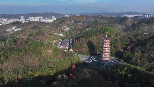 新昌大佛寺栖光净寺航拍