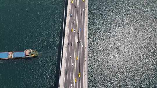 跨海大桥航拍视频素材模板下载