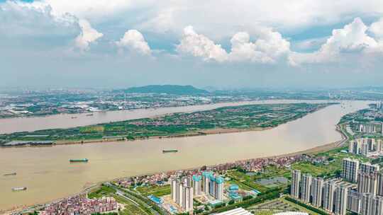 佛山高明_西江西樵平沙岛_河流小岛