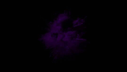紫色粉末爆炸
