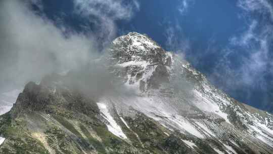 雪山 山脉 山峰