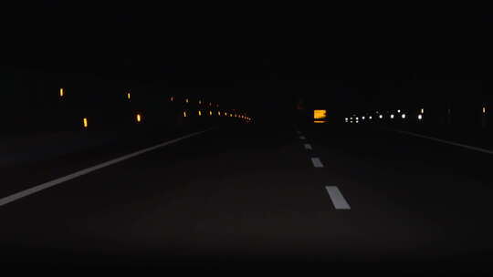 夜间高速行车视频素材模板下载