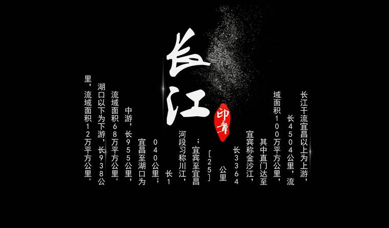 4款风沙粒子标题文字字幕