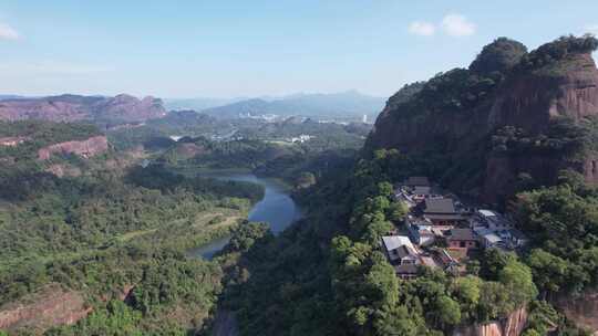 广东韶关丹霞山5A景区航拍