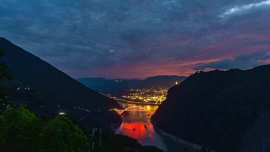 长江三峡巫峡风光