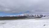 航拍青藏高原青海祁连山脉天境祁连雪山雪景高清在线视频素材下载