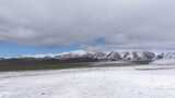 航拍青藏高原青海祁连山脉天境祁连雪山雪景高清在线视频素材下载