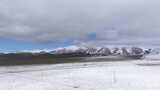 航拍青藏高原青海祁连山脉天境祁连雪山雪景高清在线视频素材下载