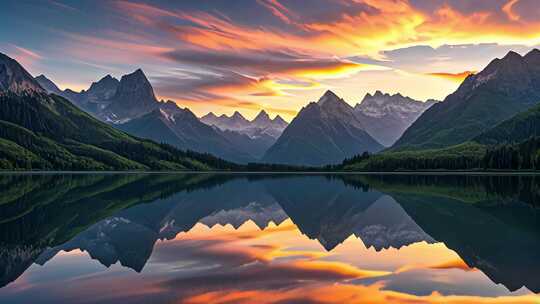 西藏纳木错雪山湖泊倒影高原圣湖风光